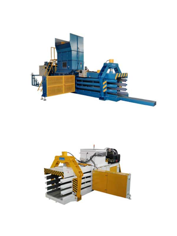 horizontal hydraulic baler